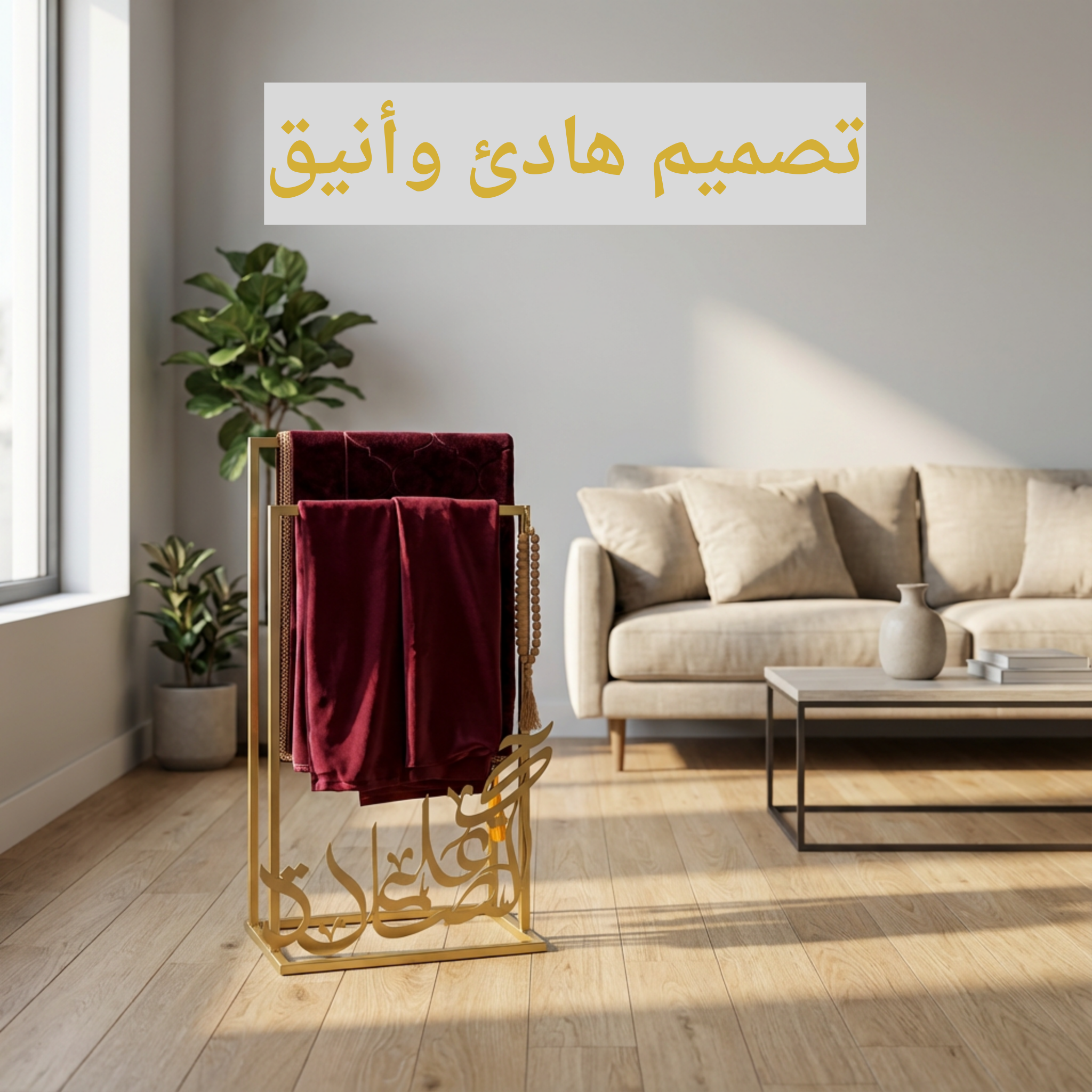 منظم سجادة الصلاة المعدني حجم كبير (440ألف)