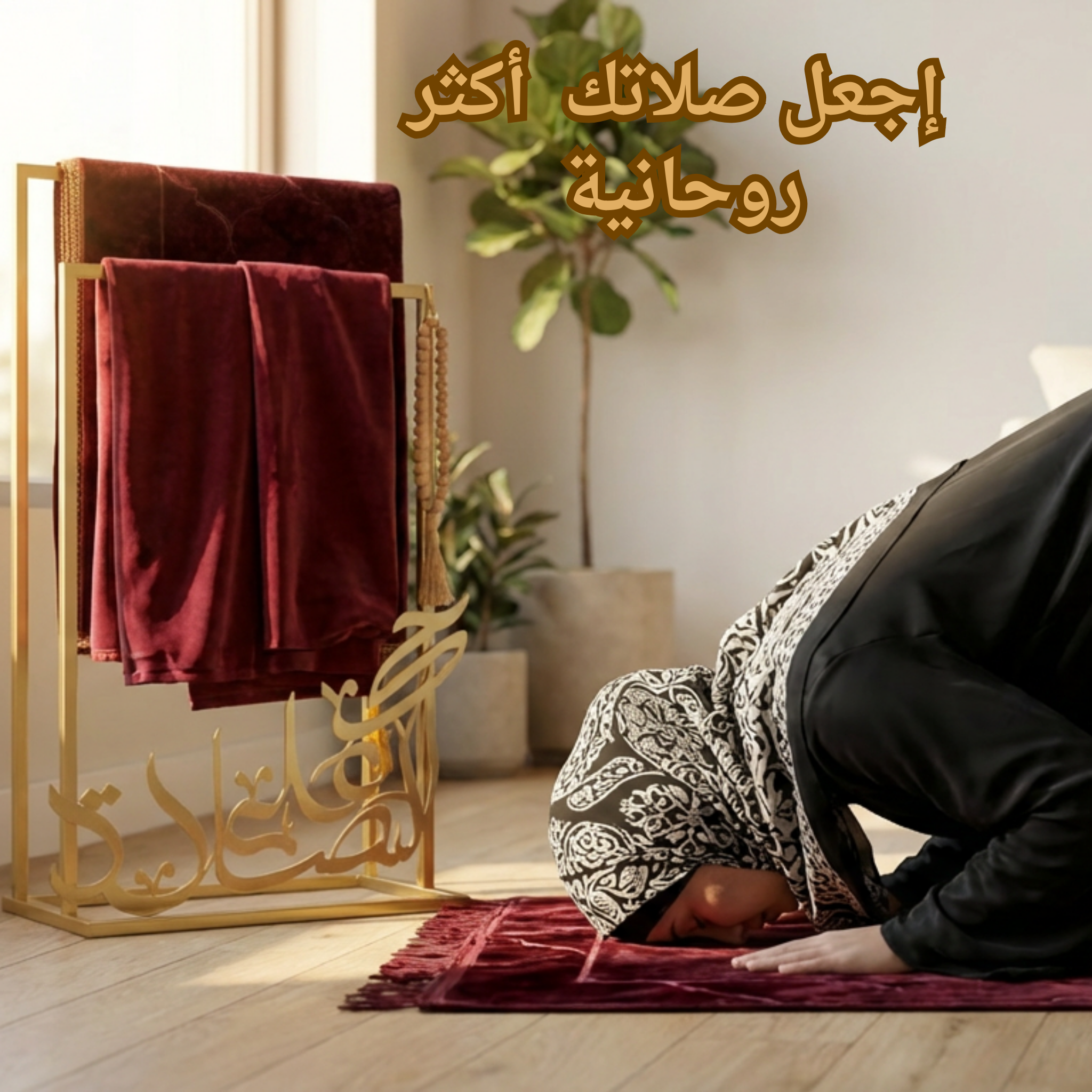 منظم سجادة الصلاة المعدني حجم كبير (440ألف)